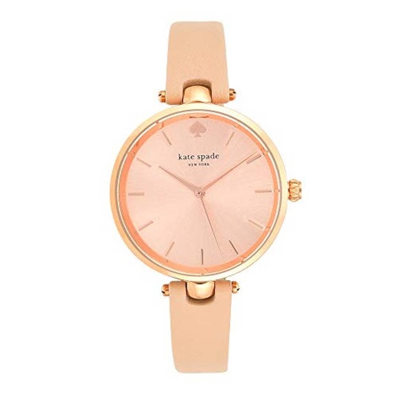 NEW KATE SPADE Holland Rose Dial Beige Leather Watch 1YRU0812 - Picture 1 of 1